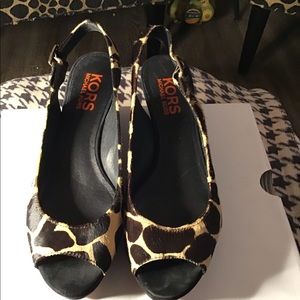 Michael Kors Wedge Sling Backs
